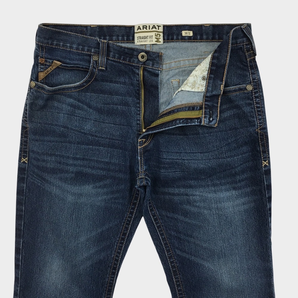 Ariat M5 Dennis Straight Leg Jeans Mens 38x32 Comet Dark Wash Denim